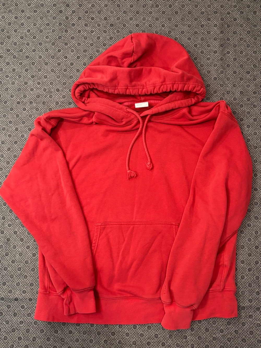 TNA Aritzia AiryAF Fleece Red Pullover Hoodie Size 2 M/L
